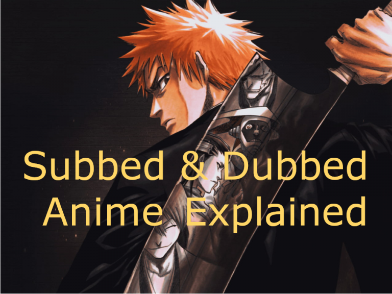 subbed and dubbed anime explained