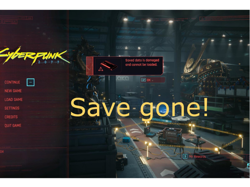 save damaged Cyberpunk 2077 save corrupt