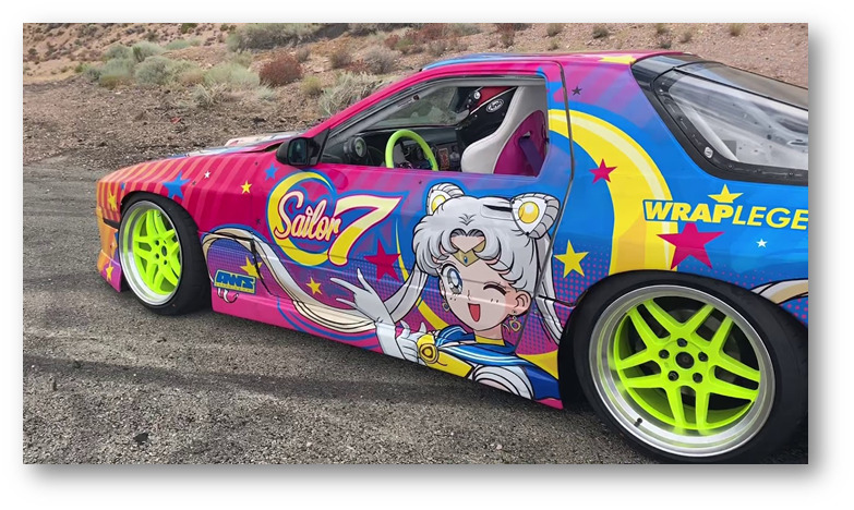 Sailor moon anime car decorations