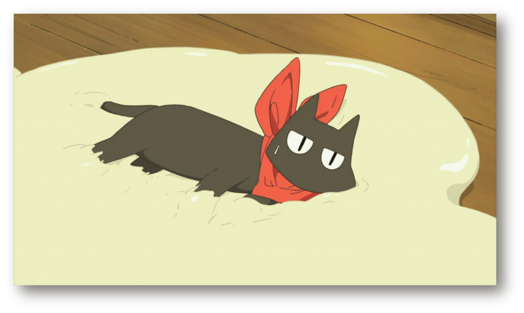 black anime cat Sakamoto
